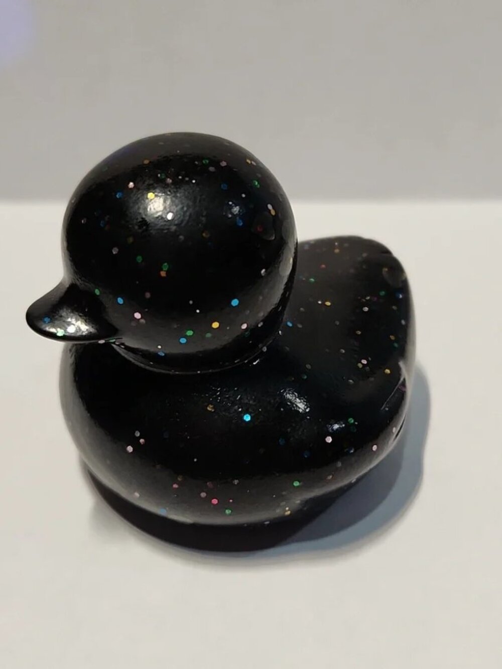 NEW Black Glitter Sparkle Car Dashboard Fun Decoration Mini Jeep Rubber Duck